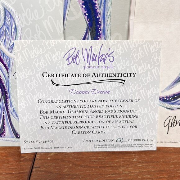 Vintage Bob Mackie Glamour Angel 1930’s Dianna Dream Limited Edition 833/5000 - Picture 11 of 16